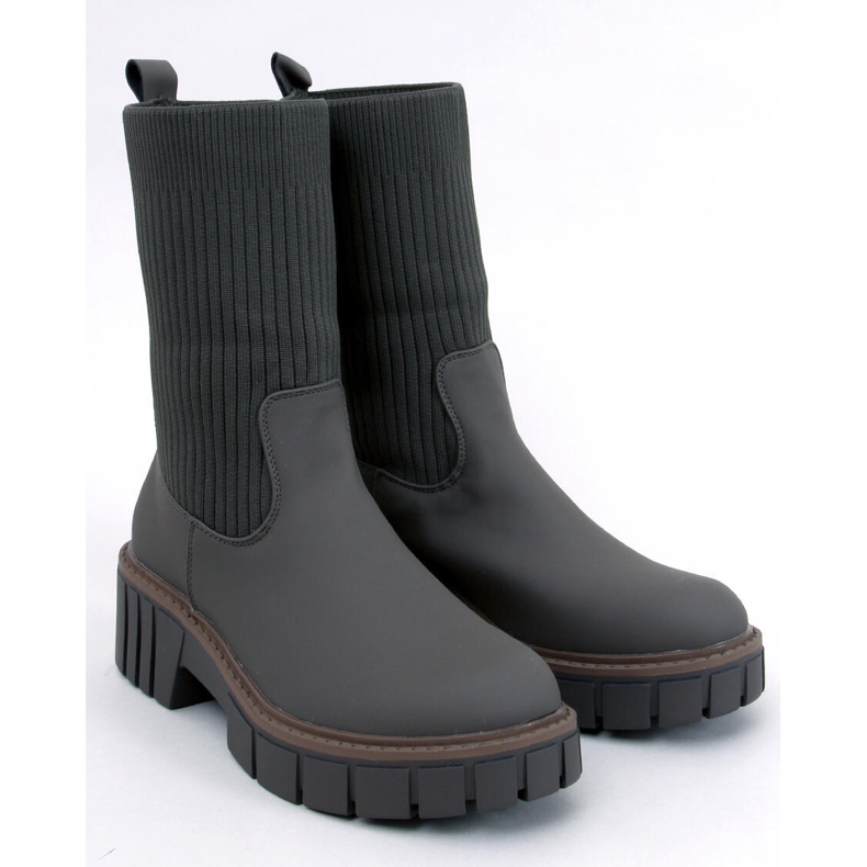 Botas Chelsea altas Ruddins Kaki con parte superior flexible verde 1