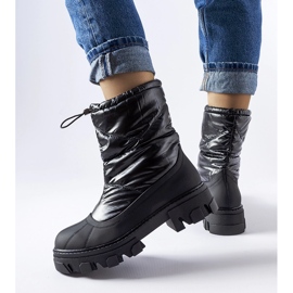Botas de nieve negras con puño Cendrillon negro 2