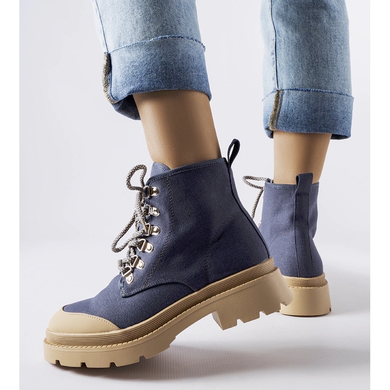 Botas vaqueras de mujer Alicudi azul 2