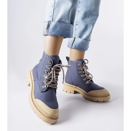Botas vaqueras de mujer Alicudi azul 1