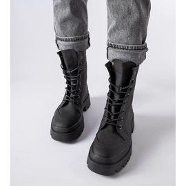 Inna Zapatillas negras con acabado mate Thiery negro 2