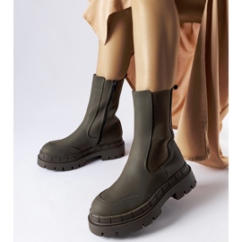Botas de goma macizas verdes de Casal. 1