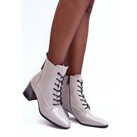 Vinceza Botines Charol Gris Basciano 2