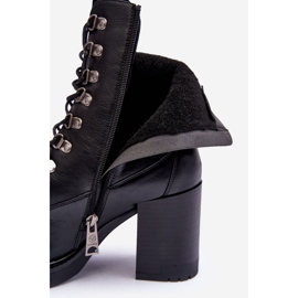Vinceza Botines Enormes Con Cordones Negro Lathia 5