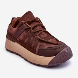 PS1 Zapatillas Deportivas Mujer Ante con Plataforma Marrón Rohan 1
