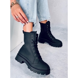 Parsons Botas de trabajo negras con cordones negro 2