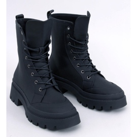 Parsons Botas de trabajo negras con cordones negro 1