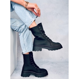Parsons Botas de trabajo negras con cordones negro 3
