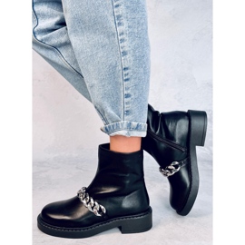 Botines mujer cadena Foster Negro 3
