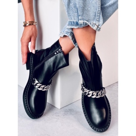 Botines mujer cadena Foster Negro 4