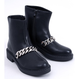 Botines mujer cadena Foster Negro 2