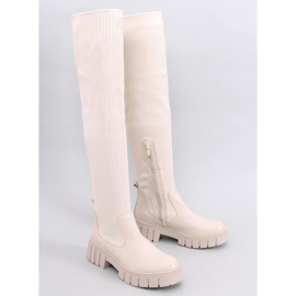 Botas con parte superior flexible Rozier Beige 1