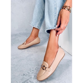 Mocasines de mujer Amiya Caqui beige 5