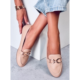 Mocasines de mujer Amiya Caqui beige 3