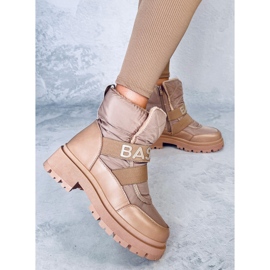 Botas de nieve de mujer Little Khaki beige 2