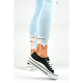Zapatillas clásicas de mujer negras. negro 4