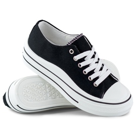 Zapatillas clásicas de mujer negras. negro 1