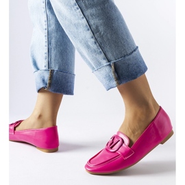 Mocasines con hebilla rosa de Delgi 1