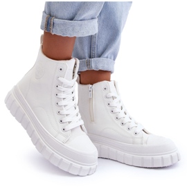 Zapatillas Deportivas De Piel Con Aislamiento Y Cremallera Big Star MM274624 Blanco 6