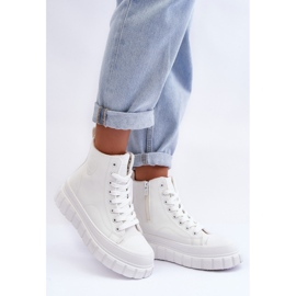 Zapatillas Deportivas De Piel Con Aislamiento Y Cremallera Big Star MM274624 Blanco 3