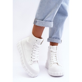 Zapatillas Deportivas De Piel Con Aislamiento Y Cremallera Big Star MM274624 Blanco 4