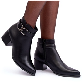Sergio Leone Botas Mujer Tacón Alto Con Adorno Negro Janeya 9