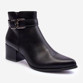 Sergio Leone Botas Mujer Tacón Alto Con Adorno Negro Janeya 1