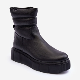 Botas Plataforma Mujer Lemar Suam Piel Negro 3