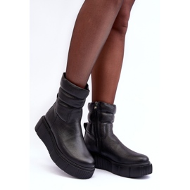 Botas Plataforma Mujer Lemar Suam Piel Negro 5