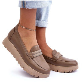 Zapatos Plataforma Piel Con Adorno, Beige Lemar Lehira 8