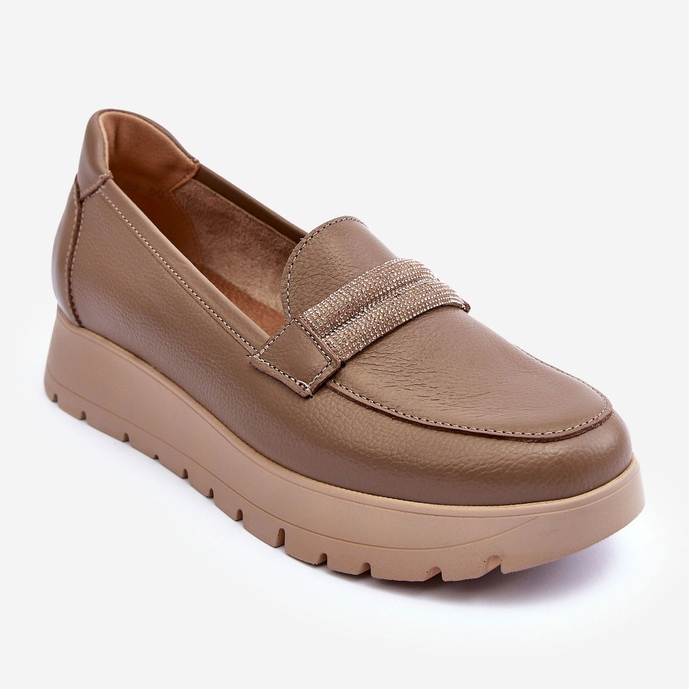 Zapatos Plataforma Piel Con Adorno, Beige Lemar Lehira 1