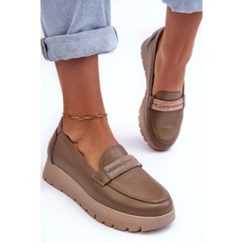Zapatos Plataforma Piel Con Adorno, Beige Lemar Lehira 6