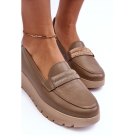 Zapatos Plataforma Piel Con Adorno, Beige Lemar Lehira 5
