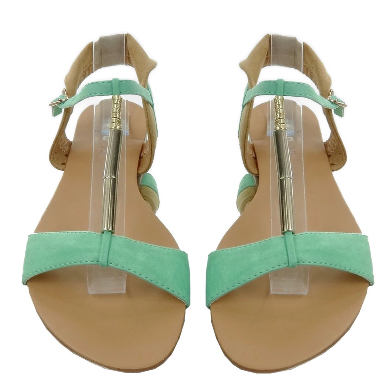 Sandalias delicadas WF-38 menta verde 1 Sandalias delicadas WF-38 menta verde 1