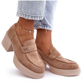 Zapatos De Tacón Alto De Ante Para Mujer, Beige Afnira 7