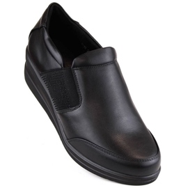 Sergio Leone W SK222D Zapatos cuña negros con circonitas 1