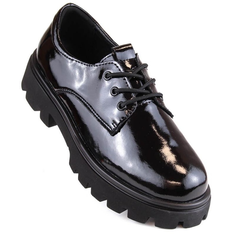 Filippo W PAW465 zapatos con cordones de charol negro 1