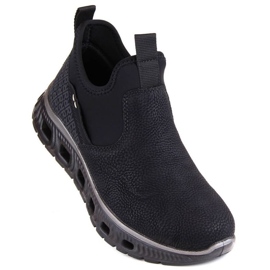 Rieker W RKR616 botines cómodos sin cordones, negro 1