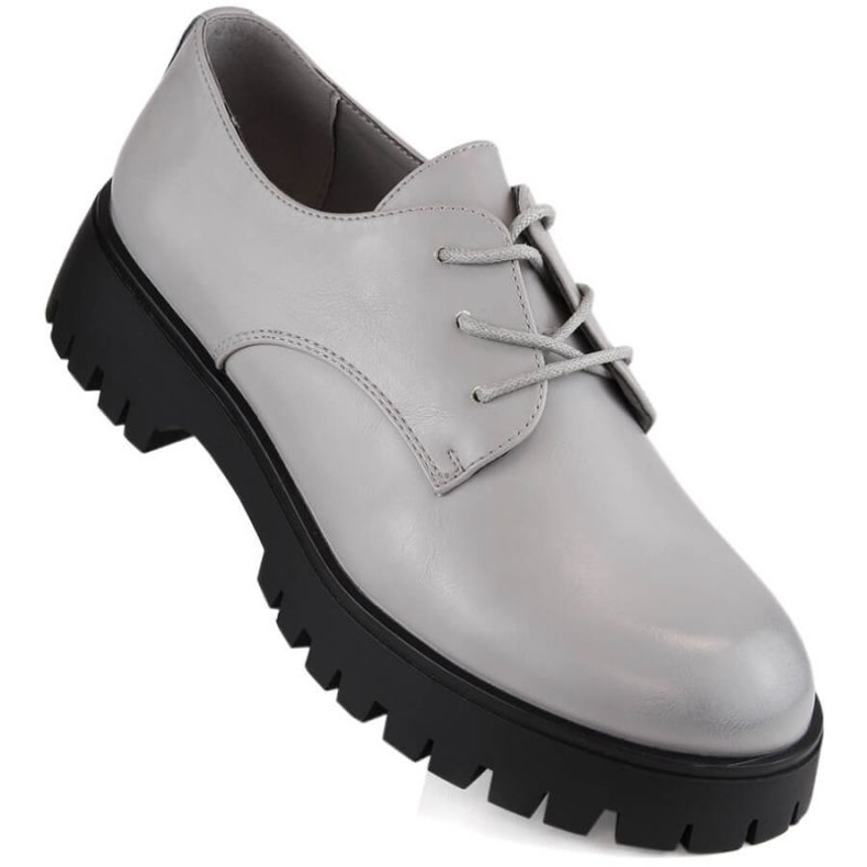 Sergio Leone W SK424B Zapatos Oxford gris 1