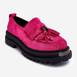 PS1 Zapatos De Ante Mocasines De Mujer Fucsia Ramvli rosado 1 PS1 Zapatos De Ante Mocasines De Mujer Fucsia Ramvli rosado 1