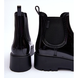Botas de agua lacadas con plataforma Big Star MM274395 Negro 3