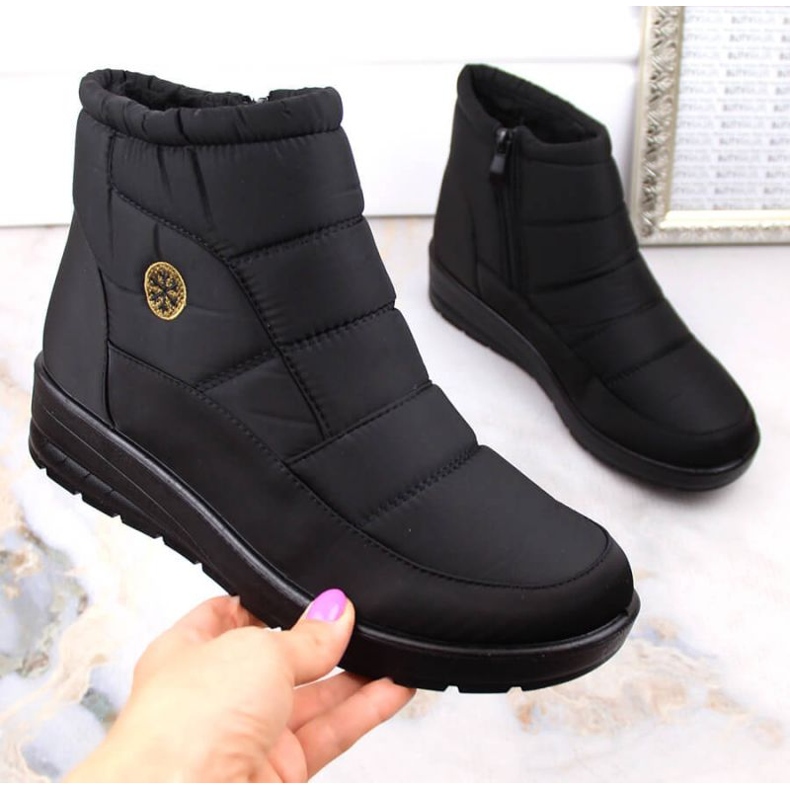 Botas de nieve con cuña News W EVE437A negro 1