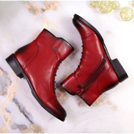 Jezzi W JEZ52G Botines aislantes con adornos, rojo 5