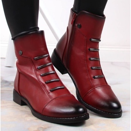 Jezzi W JEZ52G Botines aislantes con adornos, rojo 7