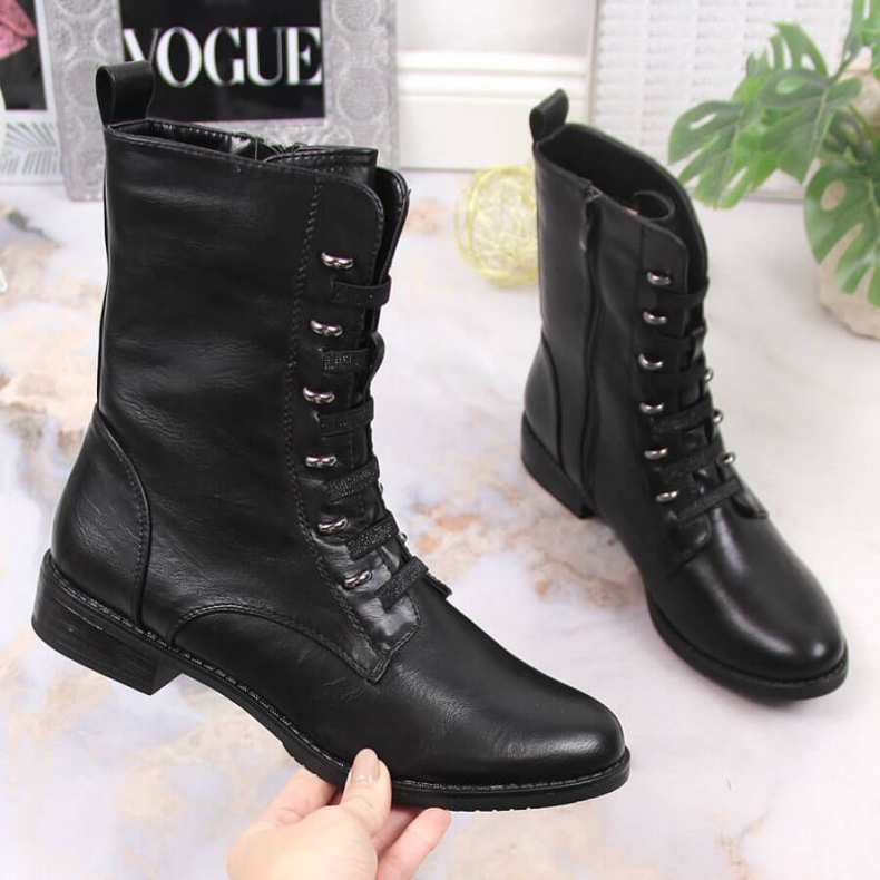 Botas con cremallera aislante Jezzi W JEZ376A, negro 1