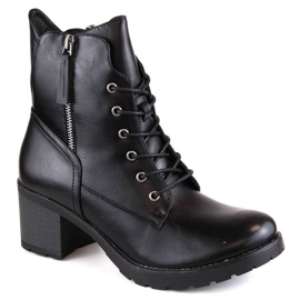 Potocki W WOL177A Botines de tacón y plataforma, negro 1