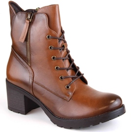 Potocki W WOL177B botines de tacón y plataforma camel marrón 1