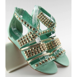 Sandalias con tachuelas WF-30 mint verde 2
