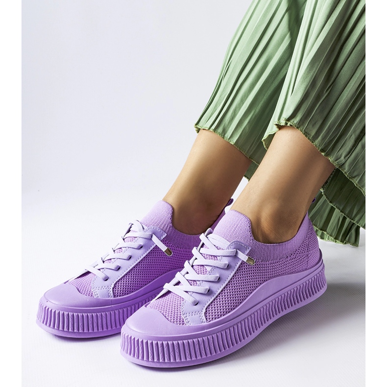 Zapatillas sin cordones Callimaco moradas púrpura 1