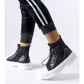 Inna Zapatillas altas Fredo calcetín negro 2